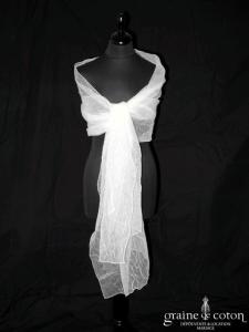 Création Bochet - Étole en organza plissé