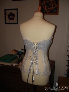 Création Roselyne Desti - Bustier argent