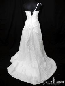 Création Mariephil - Robe en soie sauvage drapée