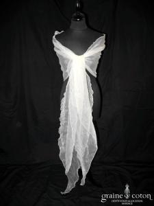 Pronuptia - Étole en organza champagne