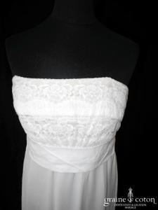 La Perla - Robe taille empire en mousseline fluide et dentelle