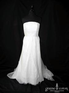 Catherine Varnier - Robe une pièce en soie sauvage et organza de soie