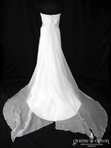 Catherine Varnier - Robe une pièce en soie sauvage et organza de soie