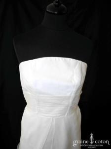 Catherine Varnier - Robe une pièce en soie sauvage et organza de soie