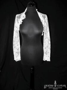 Cymbeline - Boléro en dentelle de Calais ivoire
