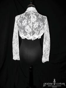 Cymbeline - Boléro en dentelle de Calais ivoire