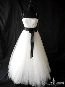 David Fielden - Robe bustier en dentelle et tulle