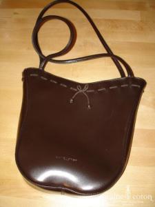 Lancaster - Sac tulipe chocolat