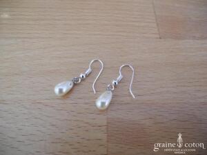 Au Fil Perlé - Boucles d'oreille perles forme gouttes