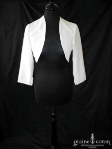 Hervé Mariage - Boléro Trinité en taffetas ivoire