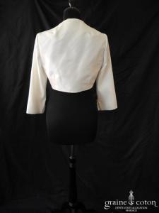 Hervé Mariage - Boléro Trinité en taffetas ivoire