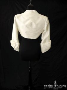 Cymbeline - Boléro Danse/Tourbillon en soie sauvage ivoire