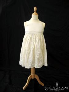 Signature - Robe ivoire clair petite fille d'honneur