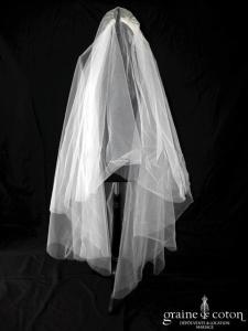 Pronovias - Voile ivoire clair long de 1,50m