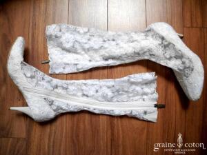 Blossem - Bottes en dentelle ivoire