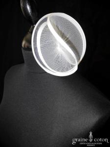 Suzanne Ermann - Cerceau fleur / volutes pour cheveux blanc cassé