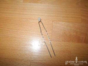 Pics à cheveux - Lot de 6 perles ivoires