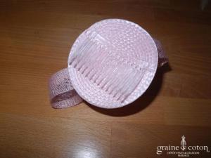 Alexia - Bibi rose clair et ruban de sisal