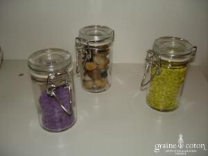 Mini bocal rond façon conserve pour dragées