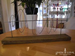 Deco2table - Support avec 3 soliflores spirales