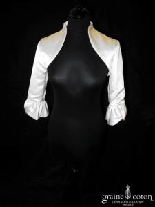 Divina Sposa - Boléro en satin ivoire