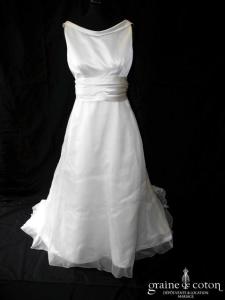 Atelier Aimée - Création italienne en satin et organza de soie ivoire