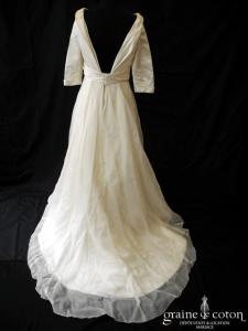 Atelier Aimée - Création italienne en satin et organza de soie ivoire