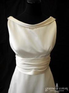 Atelier Aimée - Création italienne en satin et organza de soie ivoire