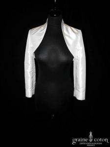 Pronuptia - Boléro en taffetas ivoire