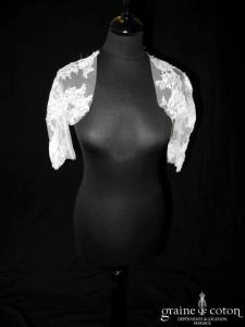 Pronovias - Boléro Pergola en dentelle, manches mi longues