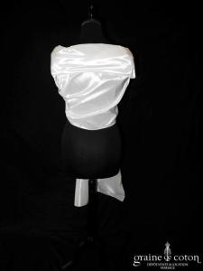 Hervé Mariage - Étole en taffetas ivoire