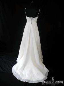 Cymbeline - Robe empire en organza ivoire