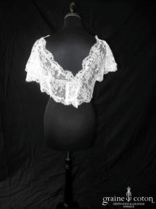 Constance Fourner - Top en dentelle de Calais ivoire