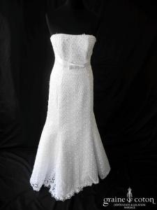 Création sirène en dentelle blanche