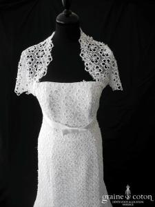 Création sirène en dentelle blanche