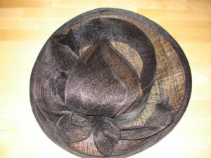 Chapeau en sisal noir