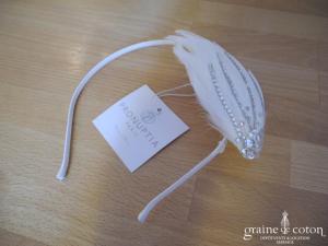 Pronuptia - Bibi serre tête en plumes et strass