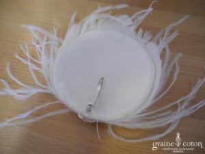 Pronuptia - Bibi en plumes monté sur pince