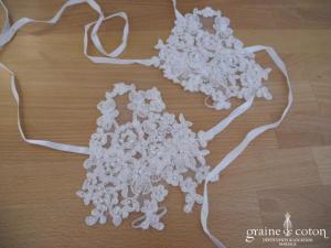 Mitaines en dentelle ivoire