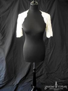 Demetrios - Boléro en dentelle perlée, manches mi longues