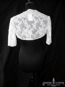 Demetrios - Boléro en dentelle perlée, manches mi longues