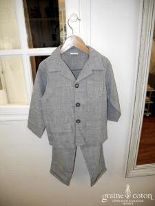 Costume petit garçon veste pantalon gris