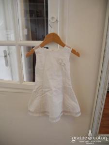 Jodhpur - Robe petite fille en lin blanc