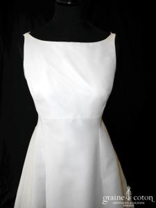 Cymbeline - Robe empire en organza ivoire