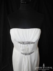 Carolina Herrera - Création en crêpe de soie fluide ivoire