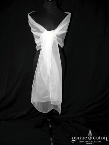 Orea Sposa - Étole en organza ivoire