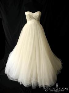 Pronovias - Prototype en tulle fluide ivoire clair