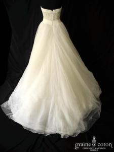 Pronovias - Prototype en tulle fluide ivoire clair