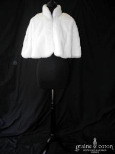 Pile Poil - Étole en fausse fourrure ivoire