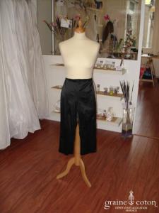 Kookaï - Pantacourt en satin noir